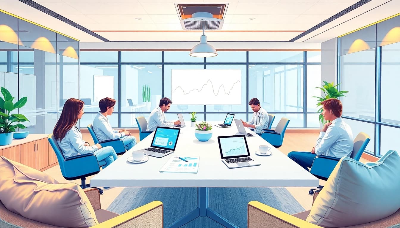 Explore the innovative workspace of a werbeagentur pflege creating effective marketing strategies for healthcare providers.