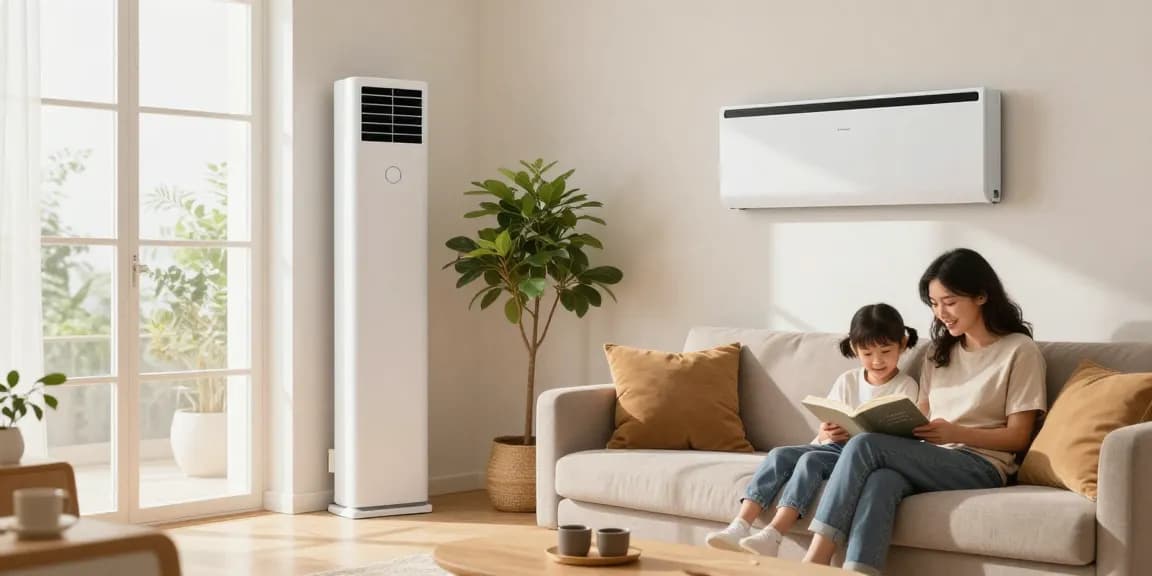 Gemütliches Wohnzimmer mit einem montierten Infrarot Heizkörper, der effiziente Heizung und modernes Design zeigt.