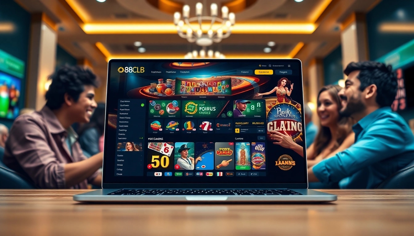 Engaged players experiencing the online casino interface of https://88clb.bond/ showcasing exciting games.