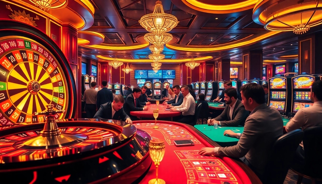 Players strategizing at casino tables, enhancing their experience with the hidden wiki onion resources.