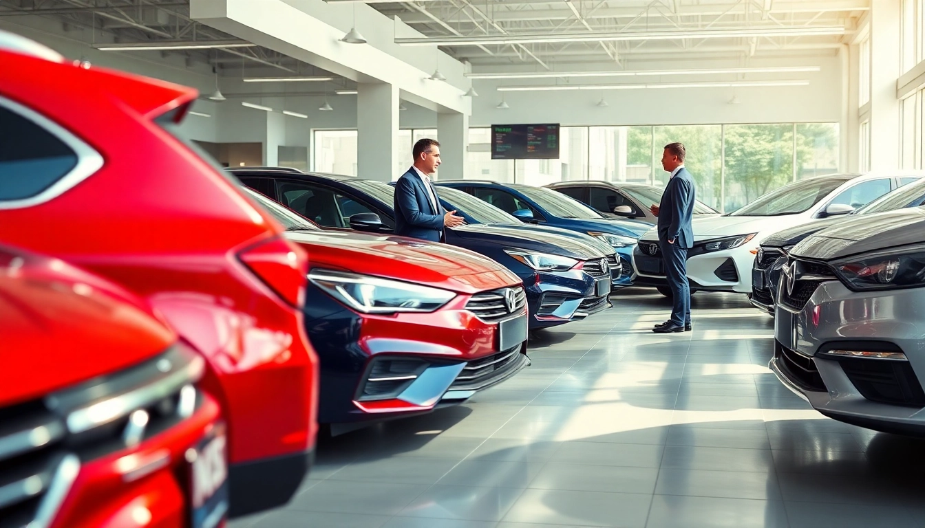 Auto kaufen in einem modernen Autohaus mit freundlichem Verkaufspersonal.