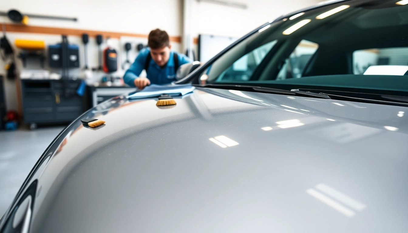 Fahrzeugaufbereitung: Professionelle Fahrzeugreinigung mit glänzendem Finish.