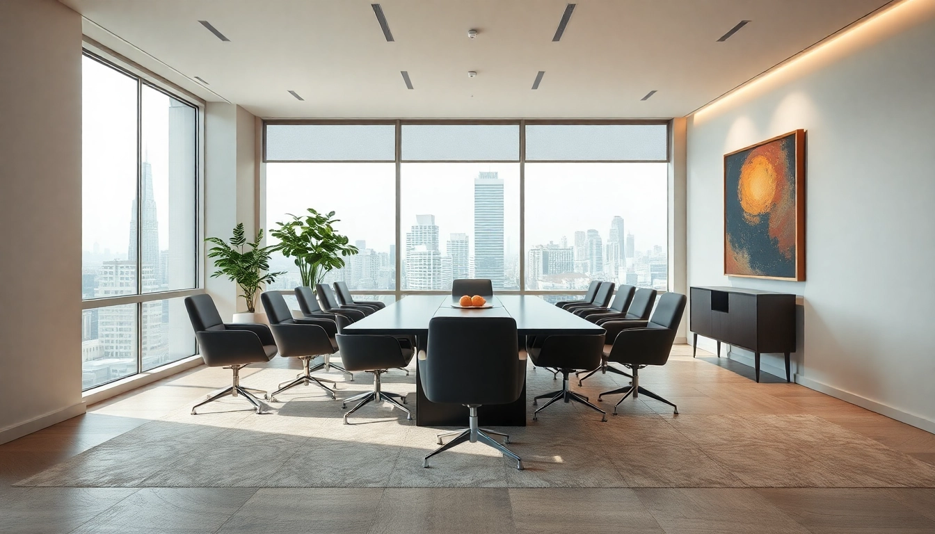 Professioneller Meetingraum in einer Headhunter Agentur mit natürlichem Licht und modernem Design.