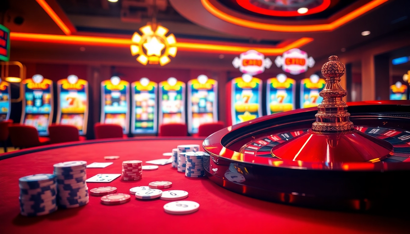 Experience the excitement of GO99 Trang Chủ with vibrant casino tables and thrilling gameplay.