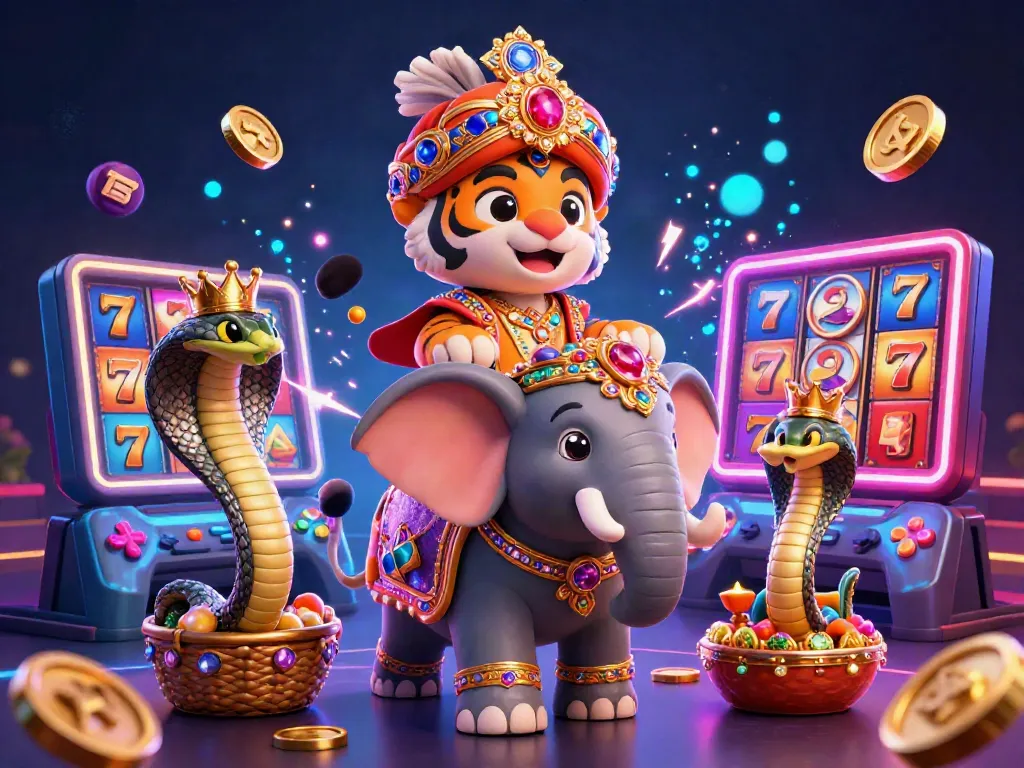 Experience thrilling gameplay at vipluck casino with colorful slot machines and vibrant characters.
