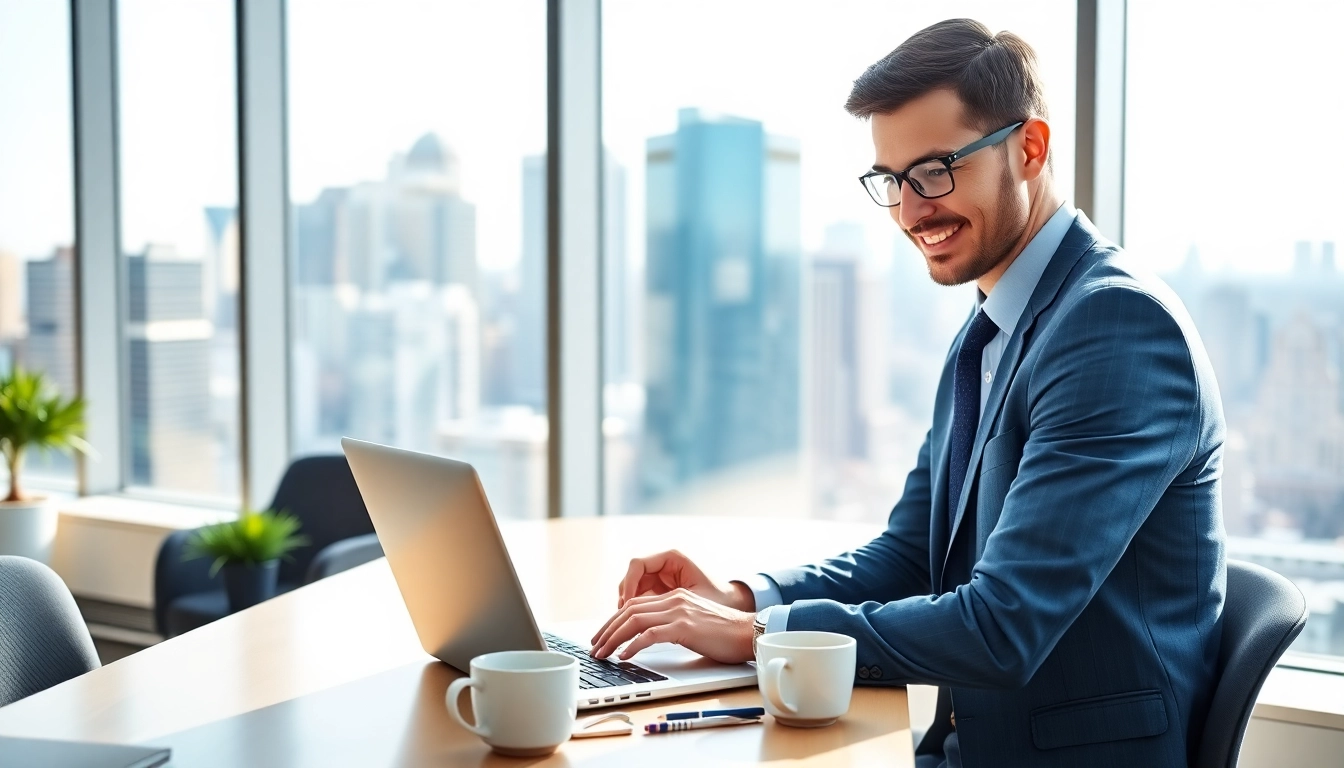 Headhunter IT engagiert sich mit Kandidaten in einem modernen Büro.