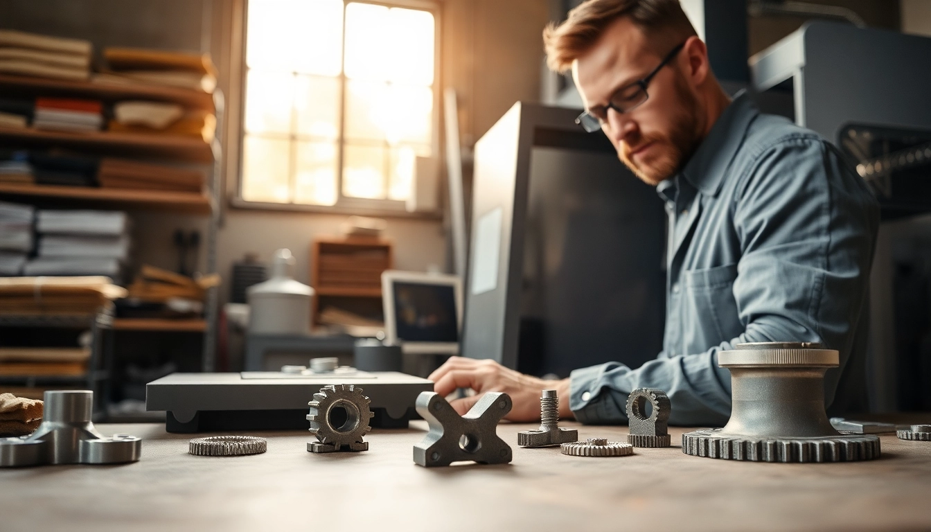 Präzise gefertigte frästeile auf einem Werkbank mit CNC-Maschinen-Prozessen.