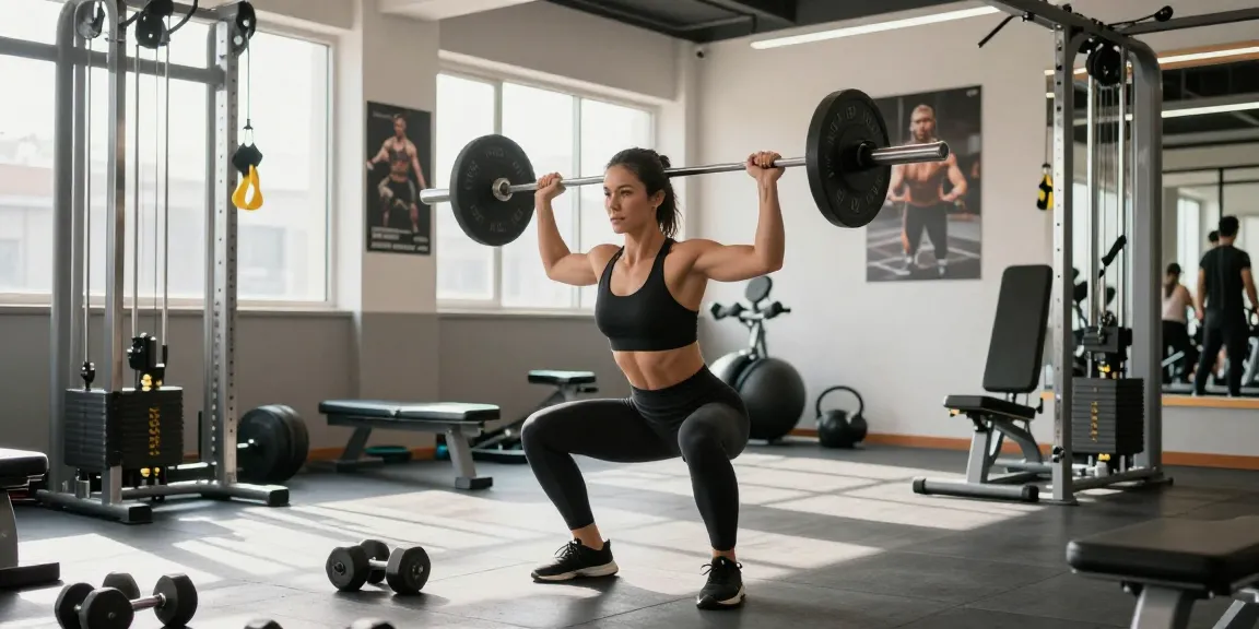 Aktiv im Astera Shop: Sportler beim Gewichtheben in modernem Fitnessstudio.
