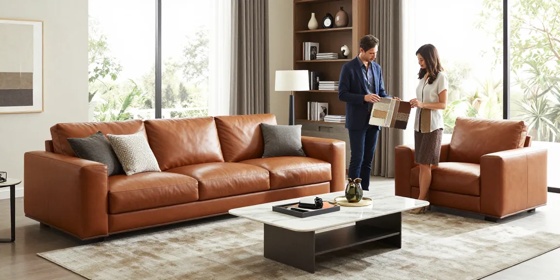 Baxter Möbel Erfahrungen in einem luxuriösen Wohnzimmer mit einem eleganten Baxter Sofa und Designerakzenten.