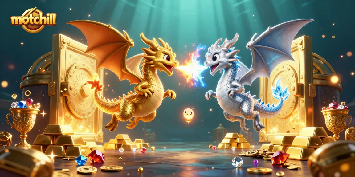 Experience the thrill of motchill with dragons, treasure, and gambling excitement in an ultra-detailed 3D illustration.