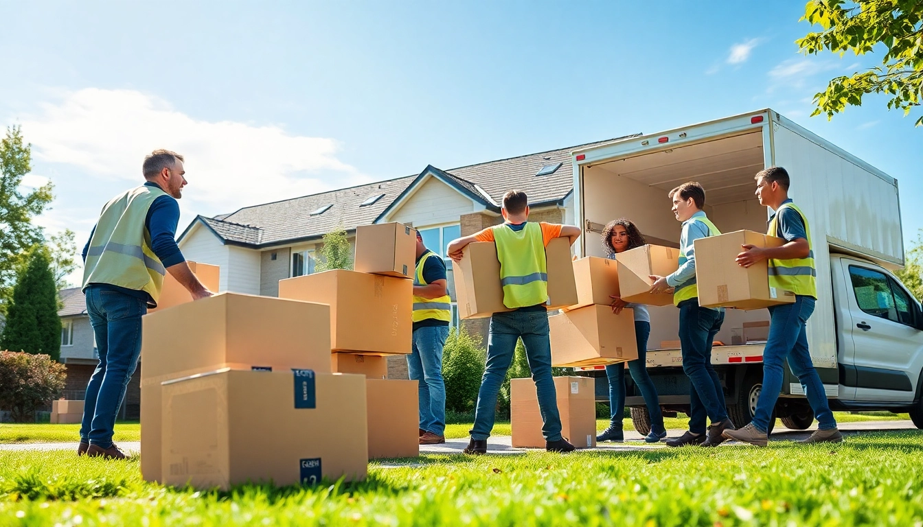 Umzugsunternehmen Darmstadt team assisting with a professional relocation process.