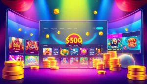 Experience casino ohne oasis with a colorful online interface showcasing games and bonuses.