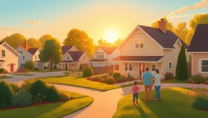 Erforschen Sie den Hauskauf der perfekten Familienwohnung in einer idyllischen Nachbarschaft.