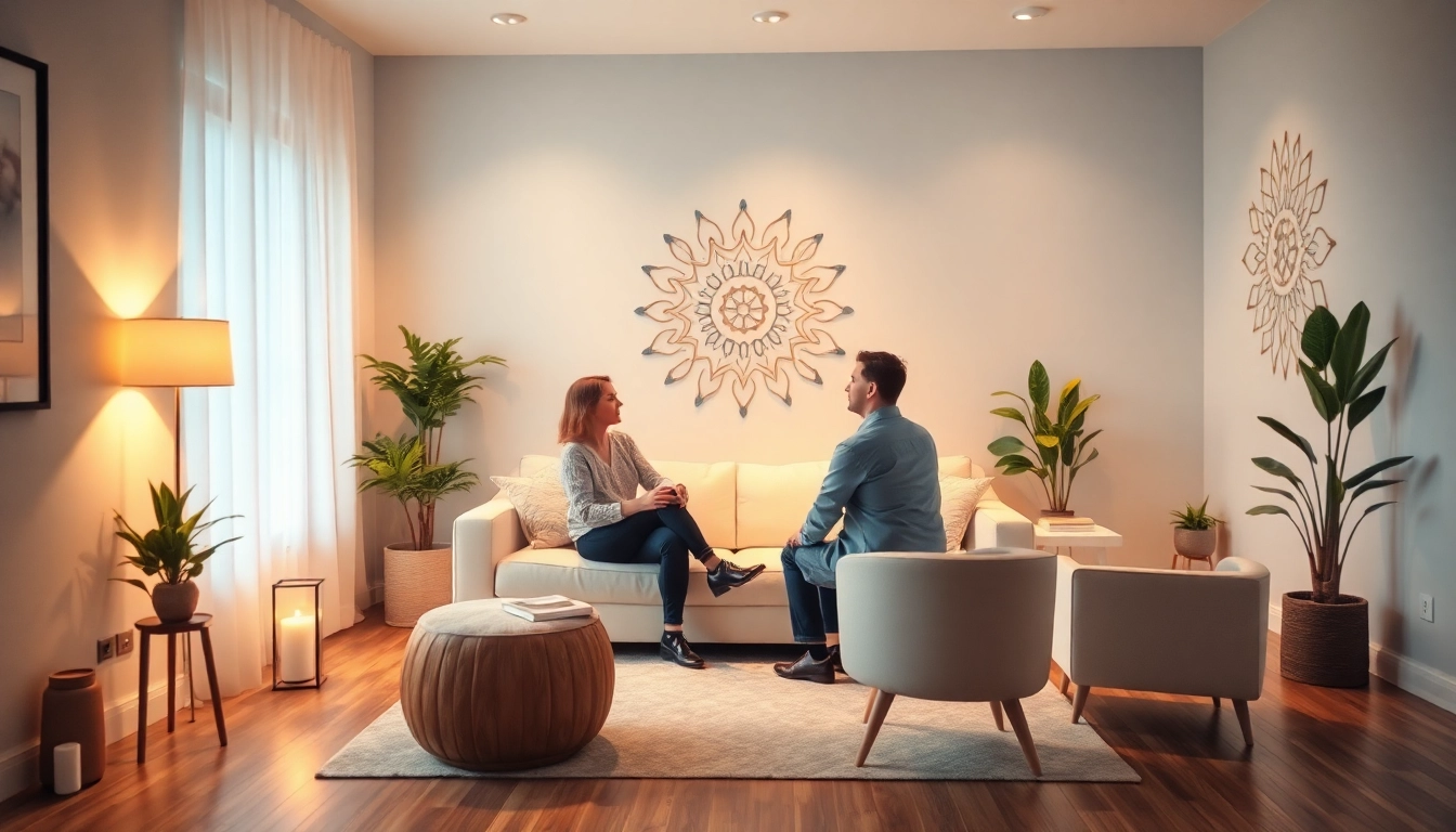 Hypnose Hannover: Hypnose-Coach in einladender Praxis mit Klient.