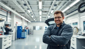 Professioneller Mechaniker bei Smart Repair München, der konzentriert an Fahrzeuglackschäden arbeitet.