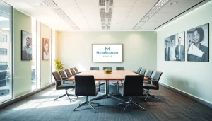 Professioneller Meetingraum für Headhunter Hannover mit modernen Möbeln und inspirierender Dekoration.