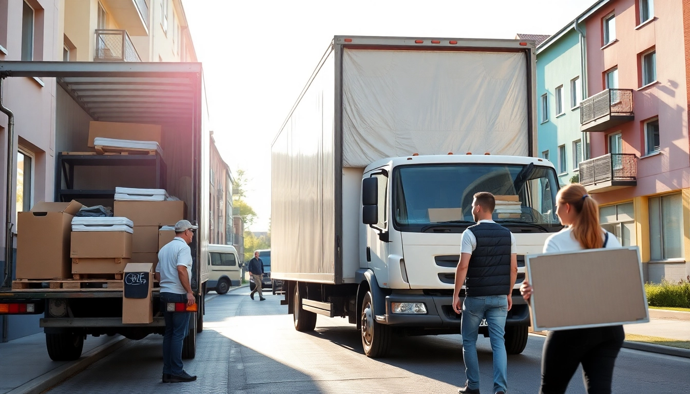 Umzugsunternehmen Leverkusen transportiert Möbel sicher und effizient in strahlendem Tageslicht.