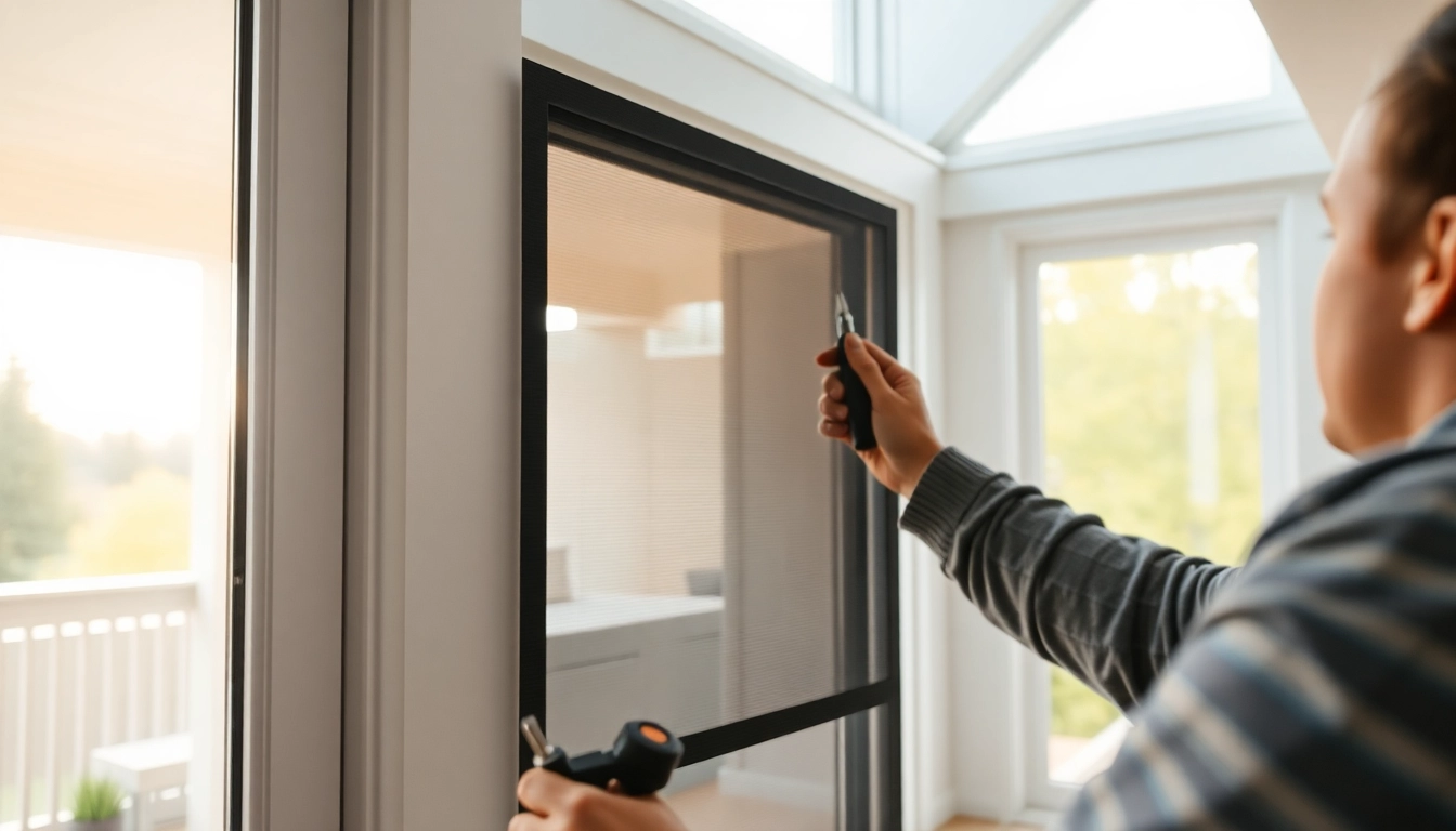 Fliegengittermaxx zeigt die Installation von maßgeschneiderten Fliegengittern in einem modernen Zuhause.