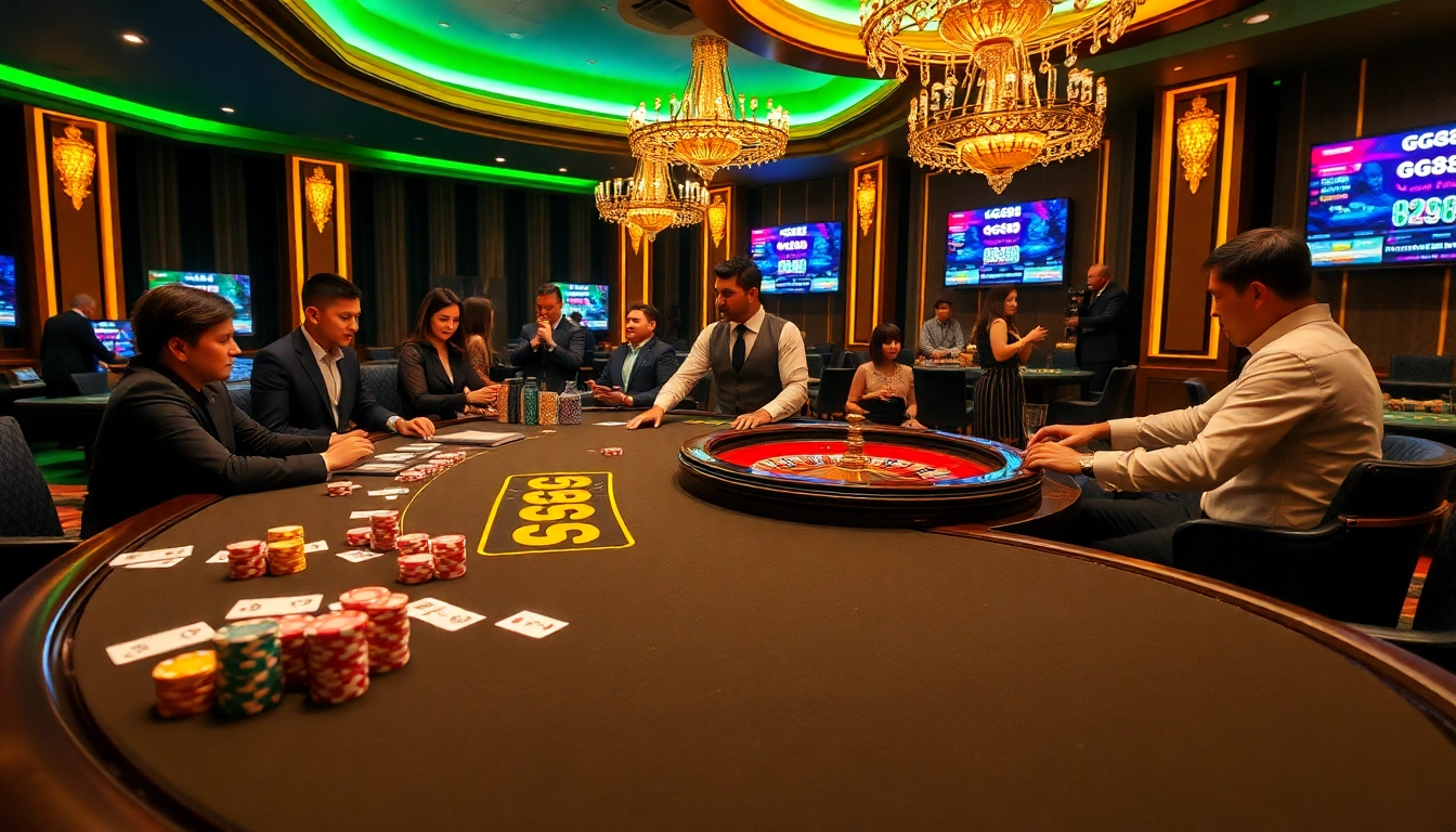 Experience the thrill of winning at GG88's engaging casino games with professional dealers and vibrant atmosphere.