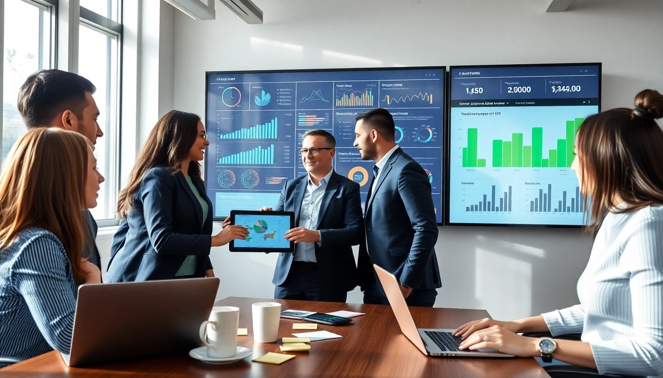 Die Fokusseite zeigt ein dynamisches Verkaufsteam, das in einem modernen Büro zusammenarbeitet und Teamarbeit sowie innovative Strategien veranschaulicht.