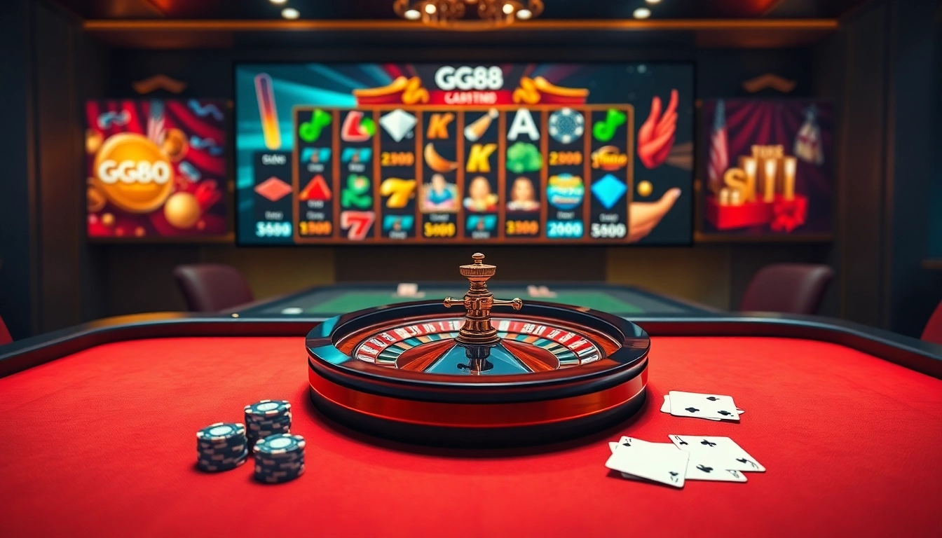 Experience thrilling gaming action on gg88 com with vibrant casino tables and stylish online slots.