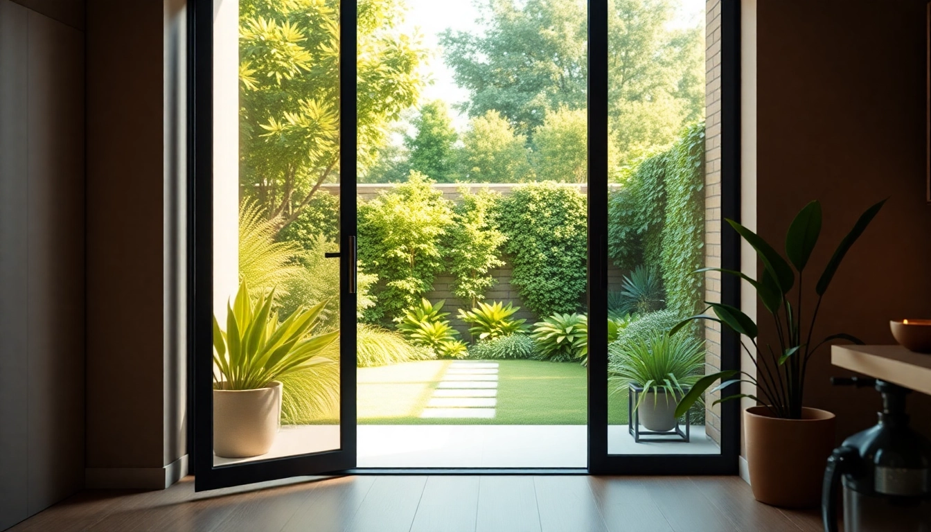 Effiziente insektenschutz terrassentür in einem modernen Zuhause vorgestellt.