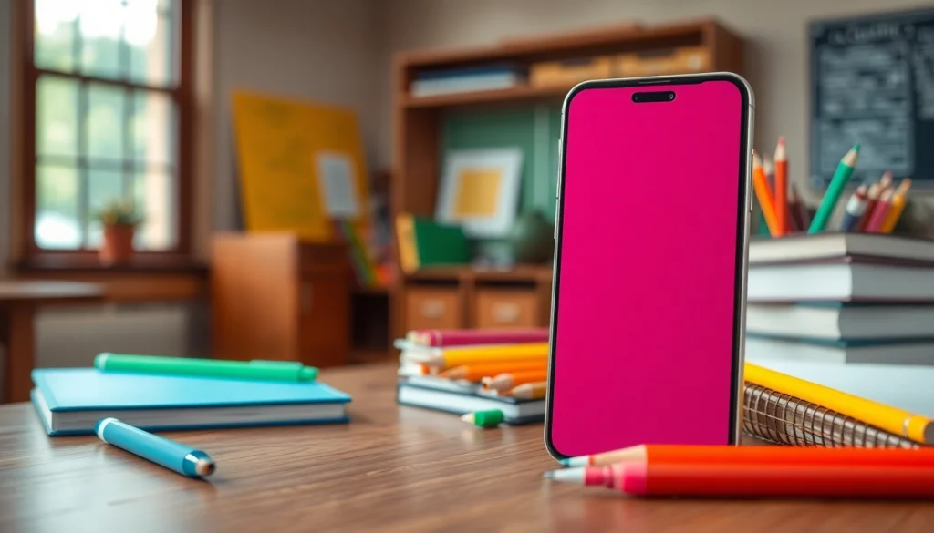 Praktische Handytasche Klassenzimmer für den optimalen Schutz Ihrer Geräte