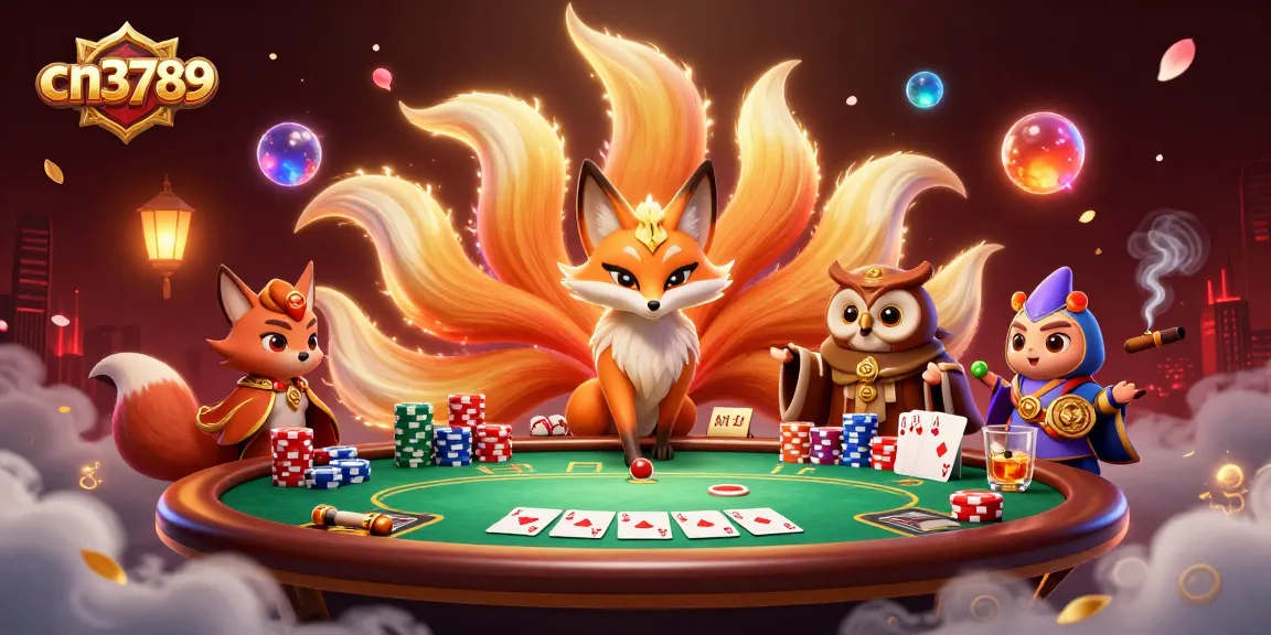 Experience thrilling action with cn3789 at a lively poker table featuring colorful chips and characters.