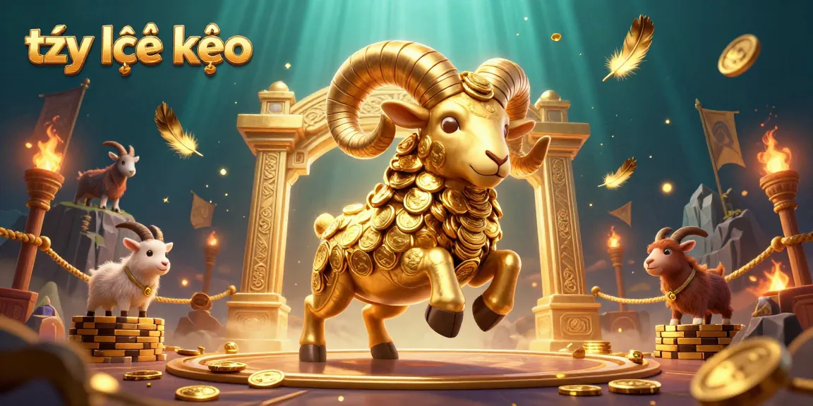 Engage in thrilling tỷ lệ kèo sports betting with vibrant visuals and dynamic gold elements.