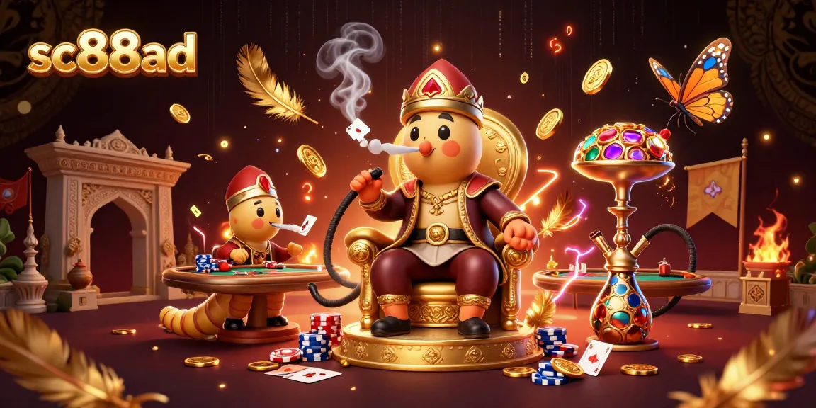 Experience the thrill of sc88ad with a vibrant poker scene featuring a unique caterpillar master.